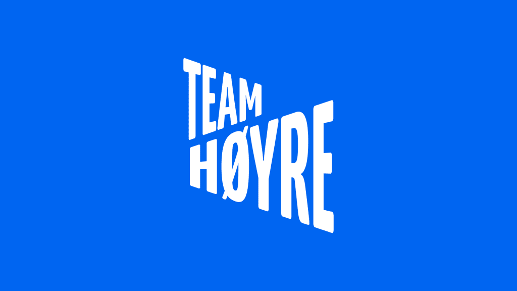 Team Høyre. Plakat